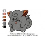 Pokemon 03 Embroidery Design
